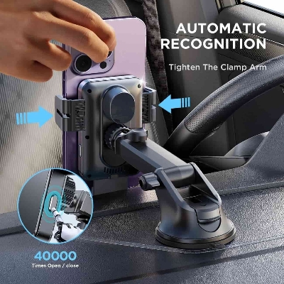 Picture of Joyroom JR-ZS219 Triaxial Electric 15W Wireless Charging Car Holder