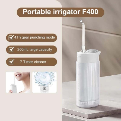 Picture of Xiaomi Mijia Oral Irrigator F400 Portable Cordless Water Dental Flosser Teeth Pick 4 Modes 200ml