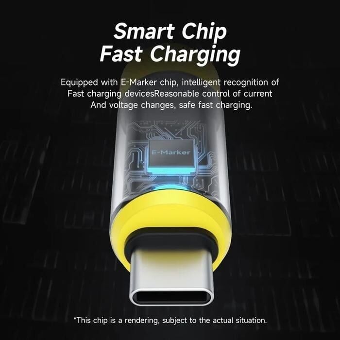 Picture of Hagibis SX03S USB C to USB C Cable with LED Display Type C Fast Charger Cable PD 240W Charging Cord for iPhone 16 17 Pro Macbook Pixel - 1 Meter