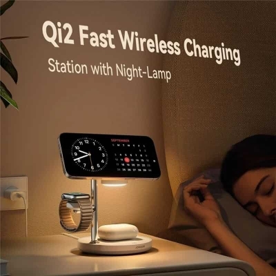 Picture of Joyroom JR-W23 Qi2 4-in-1 Wireless Charger 15Watt - White