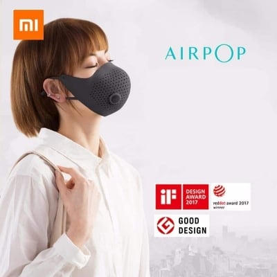 Picture of Xiaomi Mijia AirPOP Air Wear PM0.3/PM2.5 Anti-Smog Face Mask with 2 Filters