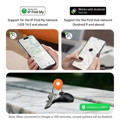 Picture of Hoco E101 Anti-lost Device Basic Works with Google Find My Device  (Android & iOS Support)