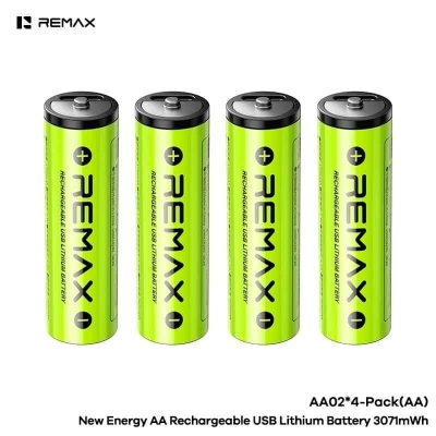 Picture of REMAX AA02 New Energy AA Rechargeable USB Lithium Battery 3071mWh (2pcs/4Pcs)