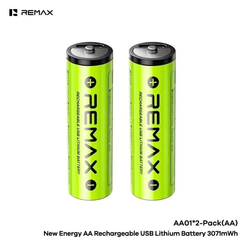 Picture of REMAX AA02 New Energy AA Rechargeable USB Lithium Battery 3071mWh (2pcs/4Pcs)