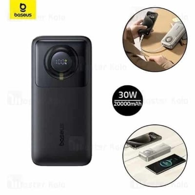 Picture of Baseus NOMOS 30W 74Wh 20000mAh Digital Display Power Bank with Built-in iP Retractable Cable