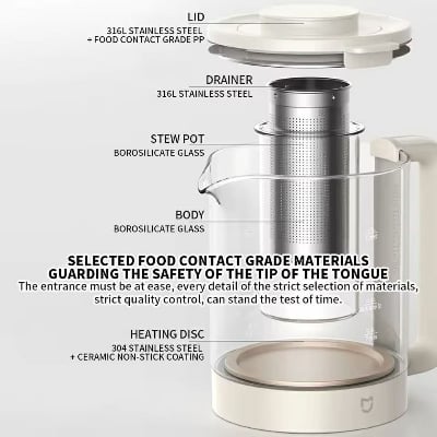 Picture of XIAOMI MIJIA S2 Multifunctional Health Pot 1.5L kettle 800W