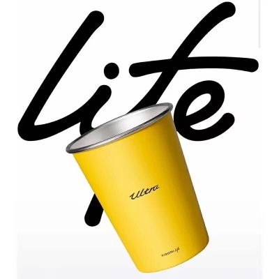 Picture of Xiaomi Life Ultra Yellow 304 Stainless Steel Drinking Cup 350ML – 2 Pcs Set