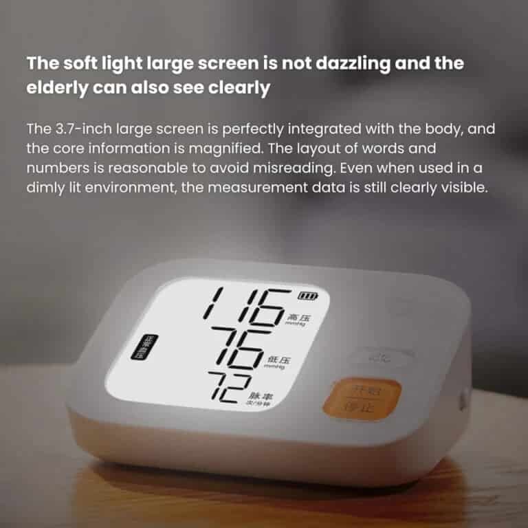 Picture of Xiaomi Mijia Smart Digital Blood Pressure Monitor BPX1 Large Screen With Backlight Support Mijia App