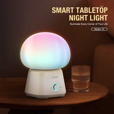 Picture of LDNIO Y4 Smart Desktop Night Light Sensor LED Night Lamp 3600mAh RGB Night Lights For Baby Children