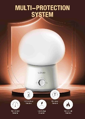Picture of LDNIO Y4 Smart Desktop Night Light Sensor LED Night Lamp 3600mAh RGB Night Lights For Baby Children