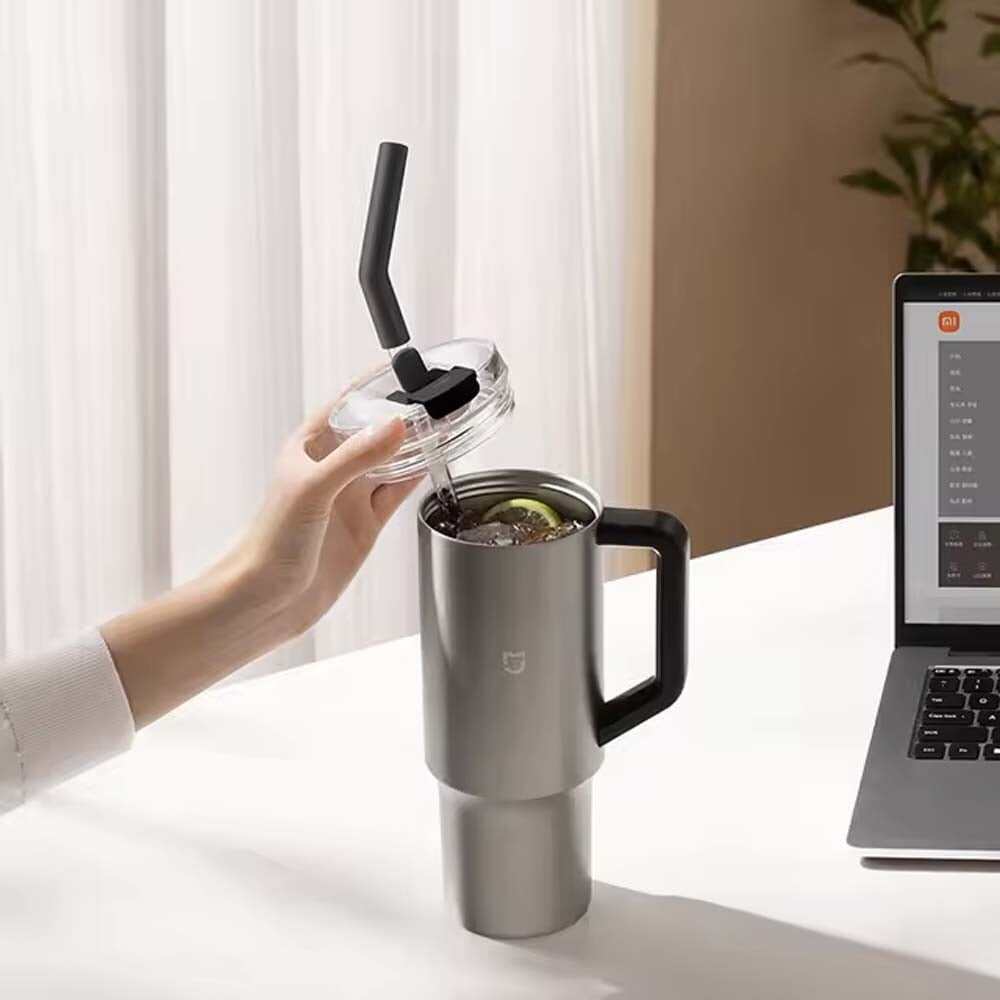 Picture of Xiaomi Mijia 1L Vacuum Straw Cup Thermal Insulation for Hot and Cold Drinks (MJXGB01RM)
