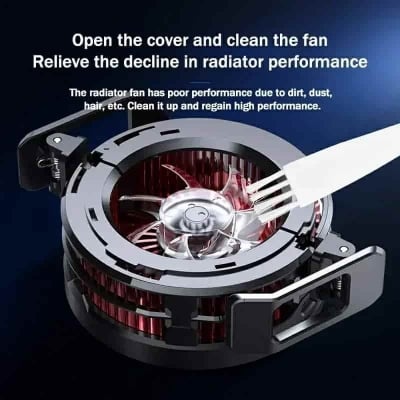 Picture of MEMO CX08-AI 20W/27W RGB Mobile Phone Cooler Semiconductor Cooling Fan Radiator for IOS Android Frozen Magnetic Back-clip Heat Sink