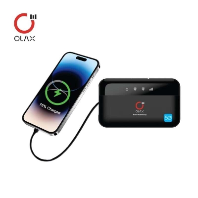 Picture of Olax M100 Portable 4G/5G Dual WiFi 6 Router Type-C 10000MAH Sim Card Slot Power Bank 150mbps for Outdoor Mobile Pocket Router
