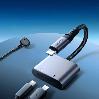 Picture of Joyroom SY-L02 Headphone 2in1 Lightning DAC Adapter With Calling Supported