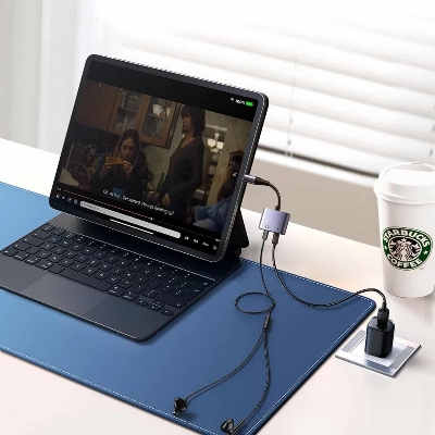 Picture of Joyroom SY-L02 Headphone 2in1 Lightning DAC Adapter With Calling Supported