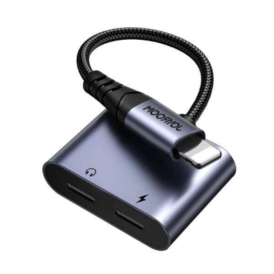 Picture of Joyroom SY-L02 Headphone 2in1 Lightning DAC Adapter With Calling Supported