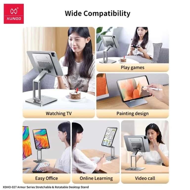Picture of Xundd XDHO-027 Armor Series Foldable Desktop Stand for Smartphone and Tablet