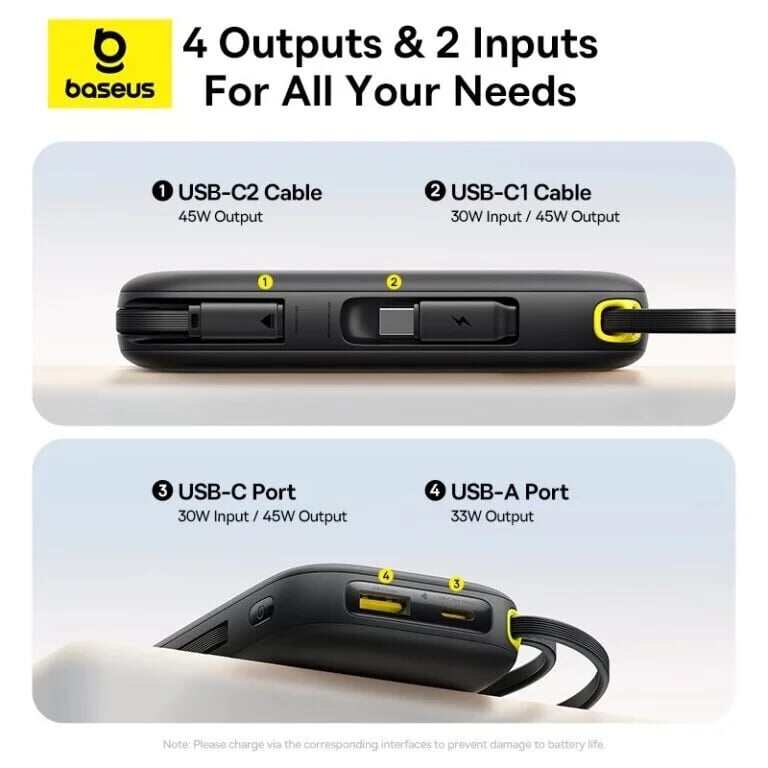 Picture of Baseus EnerFill FC31 Power Bank 20000mAh 45W - Black