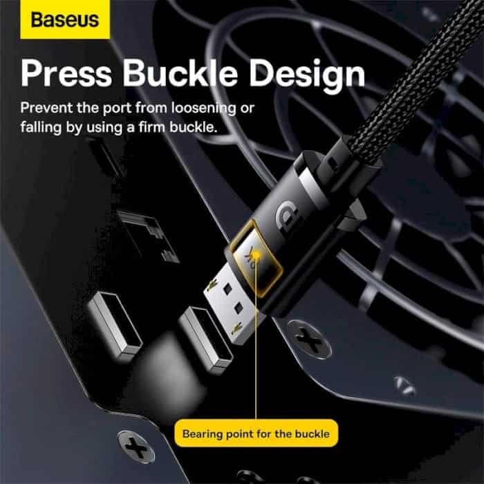 Picture of Baseus High Definition Series DisplayPort to DisplayPort 8K Adapter Cable 2m Cluster Black