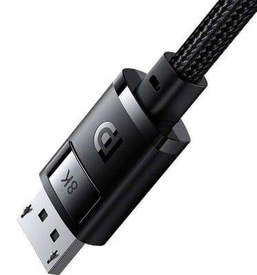 Picture of Baseus High Definition Series DisplayPort to DisplayPort 8K Adapter Cable 2m Cluster Black