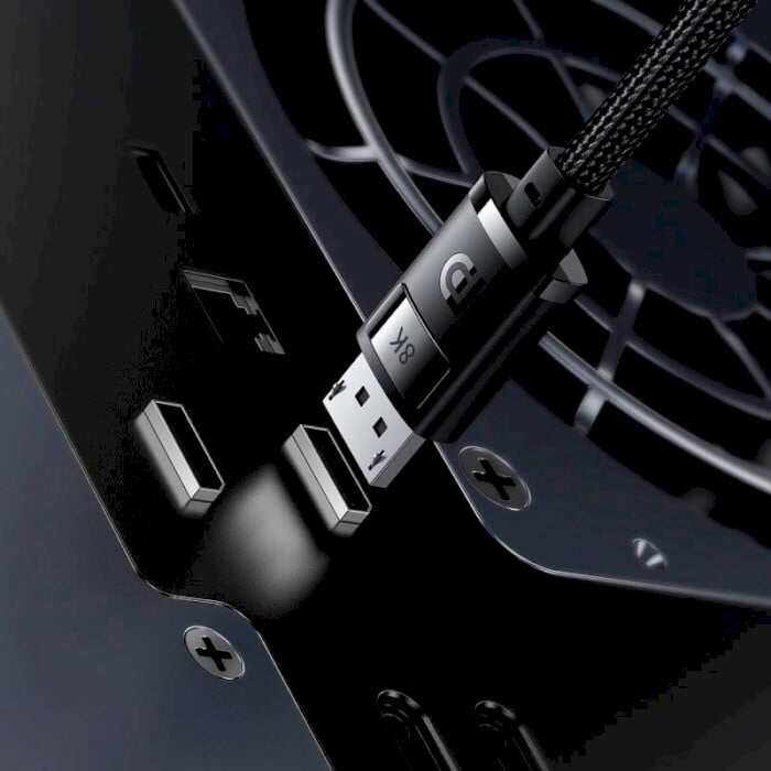 Picture of Baseus High Definition Series DisplayPort to DisplayPort 8K Adapter Cable 2m Cluster Black