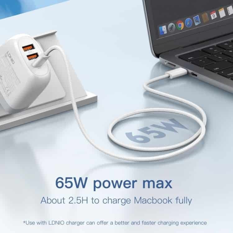Picture of Ldnio LC901c/LC902c 65W USB-C to USB-C Fast Charging Data Cable