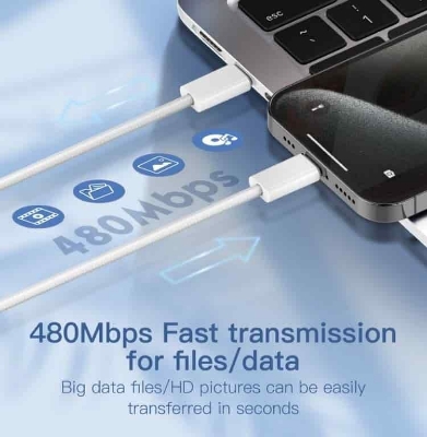 Picture of Ldnio LC901c/LC902c 65W USB-C to USB-C Fast Charging Data Cable