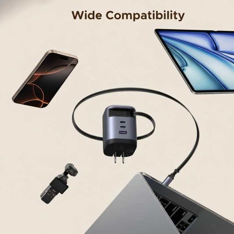 Picture of UGREEN X606 Nexode 100W GaN Charger with Retractable Cable