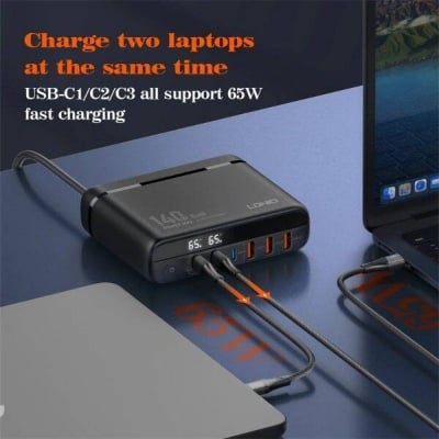 Picture of Ldnio A6140C 140W GaN Super Fast Desktop Charger