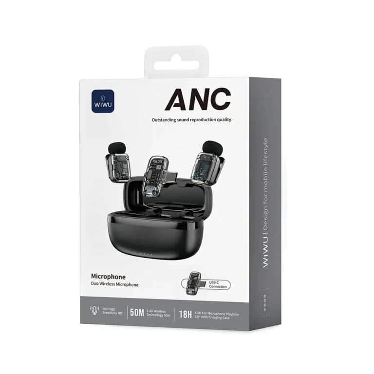 Picture of WiWU Wi-WM008 ANC Duo Wireless Microphone USB-C