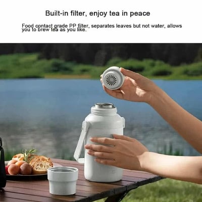 Picture of Xiaomi Mijia Big Belly Thermos Flask 1L Thermal Vacuum Stainless Steel (316L) MJDDB01PL