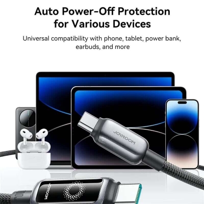 Picture of Joyroom S-A55 Auto Power Off Fast Charging 100W Type-C to Type-C Data Cable - 1.2m