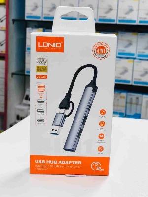 Picture of Ldnio DS-64C 4-in-1 USB/Type-C Hub Adapter
