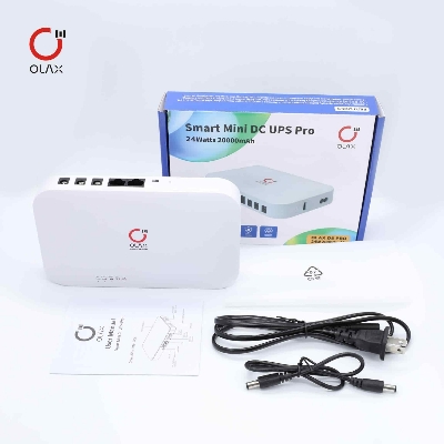 Picture of Olax D8 Pro Smart Mini DC UPS 24W 20000mAh - White