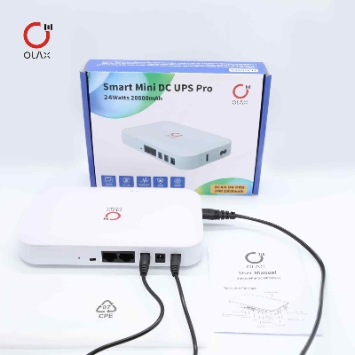 Picture of Olax D8 Pro Smart Mini DC UPS 24W 20000mAh - White
