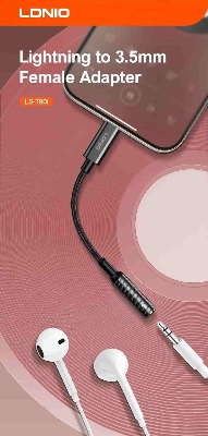 Picture of Ldnio LS-T90i Lightning To 3.5mm Female Adapter Hi-Fi Audio Calls Supported