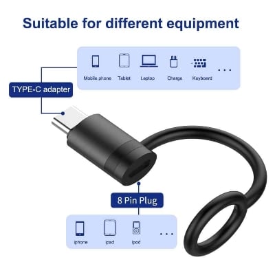 Picture of Ldnio LC260 PD65W USB-C Male To Lightning Female PD Fast Charging Adapter