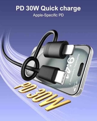 Picture of Ldnio LC270 PD30w Lightning Male To USB-C Female PD Fast Charging Adapter