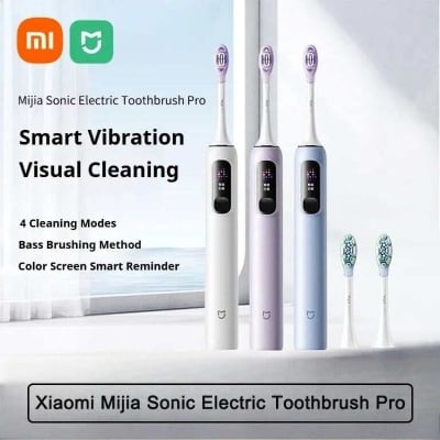 Picture of XIAOMI MIJIA Sonic Vibration Electric Toothbrush Pro,Smart 4 Modes, Long Battery Life, IPX8 Waterproof,LED Screen & Travel Lock