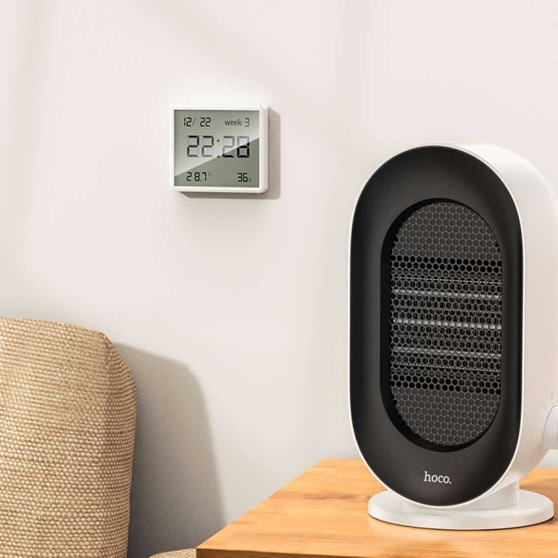 Picture of Hoco HX41 Hygrometer Clock Temperature and Humidity Monitor