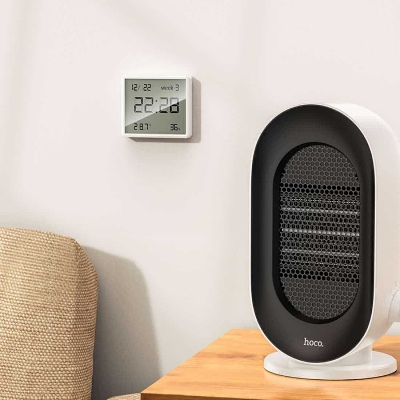 Picture of Hoco HX41 Hygrometer Clock Temperature and Humidity Monitor