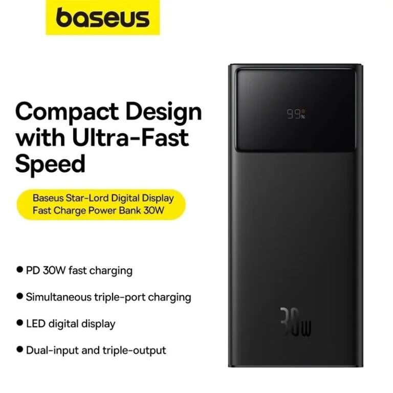 Picture of Baseus StarLord 30000mAh 30W Digital Display Fast Charging Power Bank