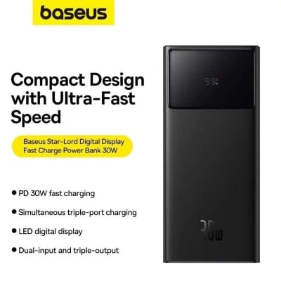 Picture of Baseus StarLord 30000mAh 30W Digital Display Fast Charging Power Bank