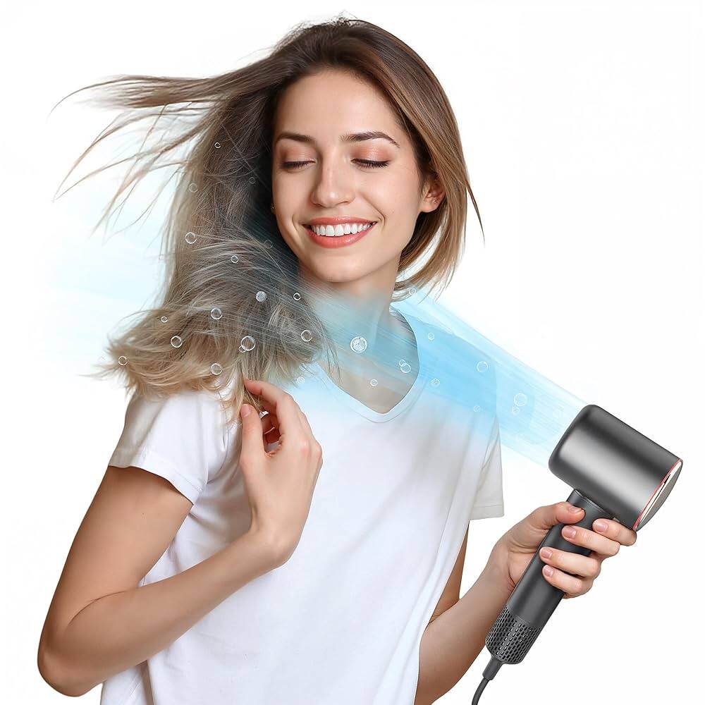Picture of Remax RS-HD06 High Speed Negative Ion Hair Dryer 1600W - Grey