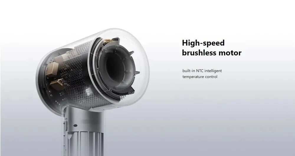 Picture of Remax RS-HD06 High Speed Negative Ion Hair Dryer 1600W - Grey