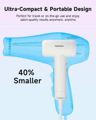 Picture of Momax 1-Care  HL13 Hair Mini Ultra Speed Ion Hair Dryer