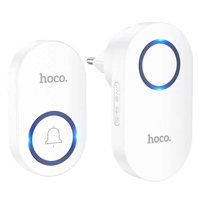 Picture of Hoco HI25 Wireless Doorbell EU Plug - White