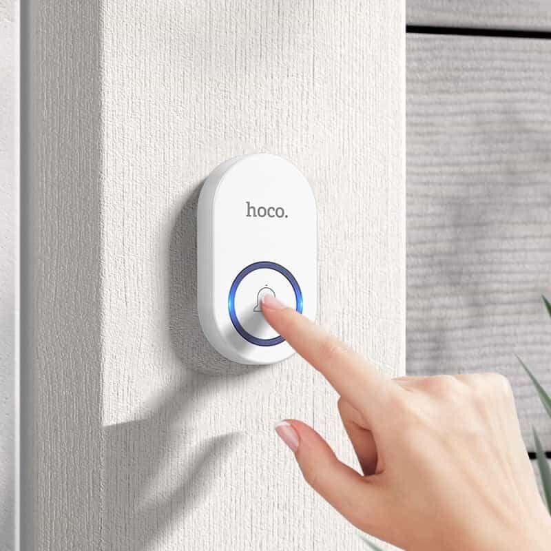 Picture of Hoco HI25 Wireless Doorbell EU Plug - White