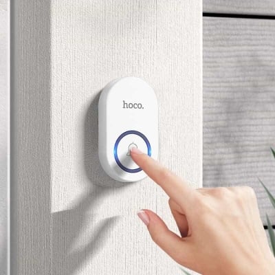 Picture of Hoco HI25 Wireless Doorbell EU Plug - White