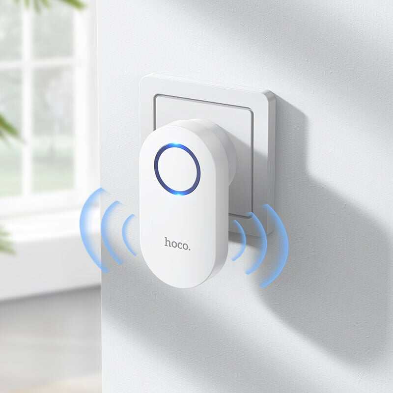 Picture of Hoco HI25 Wireless Doorbell EU Plug - White